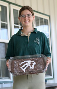 "Friend of Bits & Bytes Farm" Kimberly Horne was a rider AND the pastry chef for the day. 