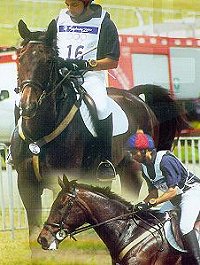 Imtiaz Anees competing at the 2000 Olympics in the 3-Day Eventing competition.