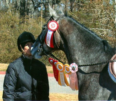 "Pretty" now known as Tater and her mom Halliea Milner were very successful at a recent horse show. March 3, 2007