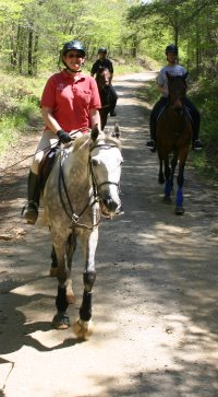 Sing D Song was a perfect gentleman on his first ever trail ride.