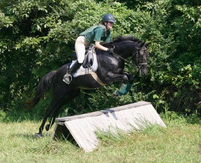 Charlie and Marie x-country schooling - August 20, 2005.