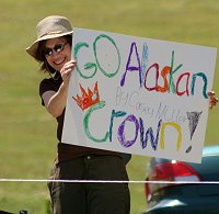 Go Alaskan Crown sign. May 17, 2008