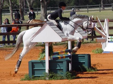 Grayboo and Amanda Cunefare at Ft. Rucker Horse Trials. March 2007