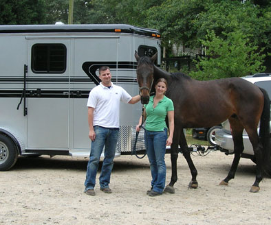 David Gunnels has now raised the bar even higher! First he buys his wife a horse and now a trailer.