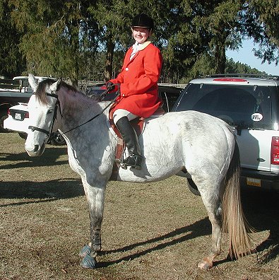 Smokey and Amy enjoy foxhunting and eventing. December 2005