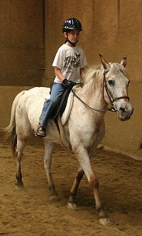 Katie's friend Rachael at riding camp.