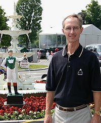 Barry at the world famous Saratoga Race Course in Saratoga, New York.