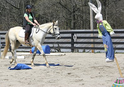 Jan and Trey competed in the obstacle course.