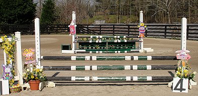 All the dollar stores and party stores were searched for just the right decorations for the jumps