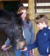Shepherdsville meets his new Georgia family. March 2007