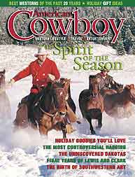 Ed Dabney is pictured on the cover of American Cowboy magazine.