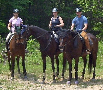 David is joining his wife Paula on long rides in the forest. May 26, 2007.