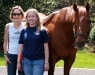 Kentucky Derby winner Thunder Gulch with Dr. Laura Durham-Dixon and her daughter Leslie.