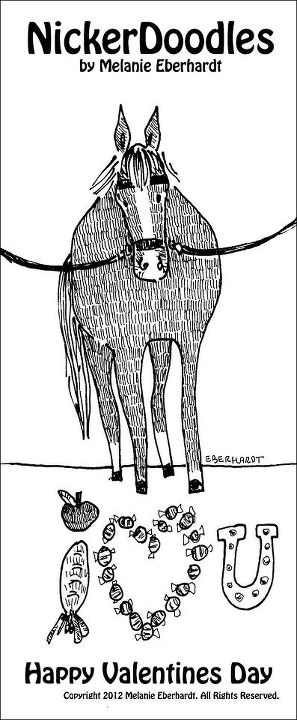 Happy Valentine's Day from our horses - another Nickerdoodle by Melanie Eberhardt