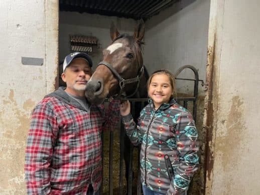 Omi Ten - Thoroughbred with her new family