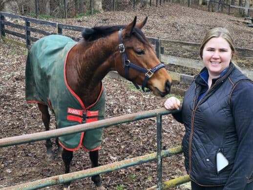 Nicole Hunter and her OTTB mare "Rain" are our newest boarders at Bits & Bytes Farm