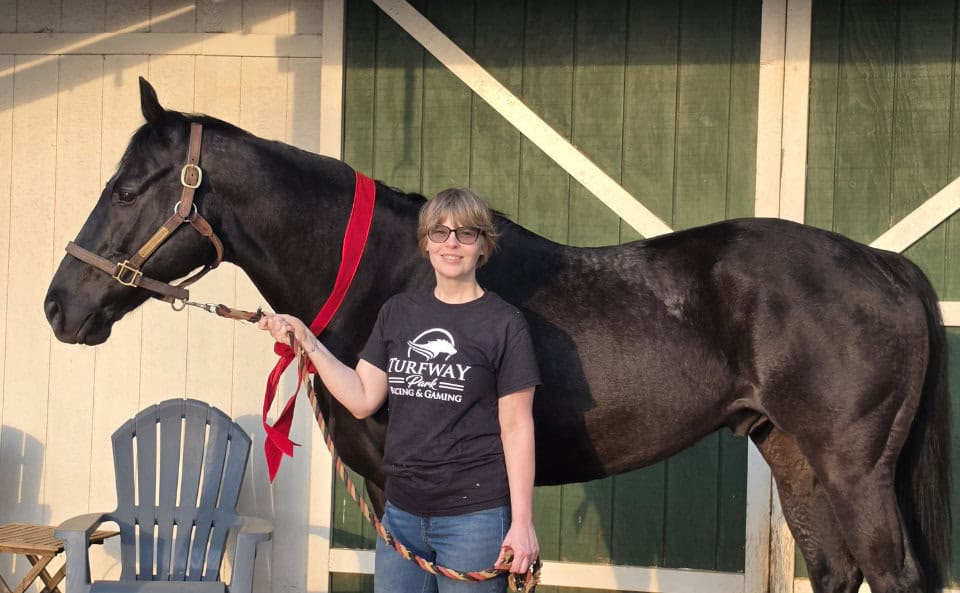 Hink's Paladin and his new mom at Bits & Bytes Farm.